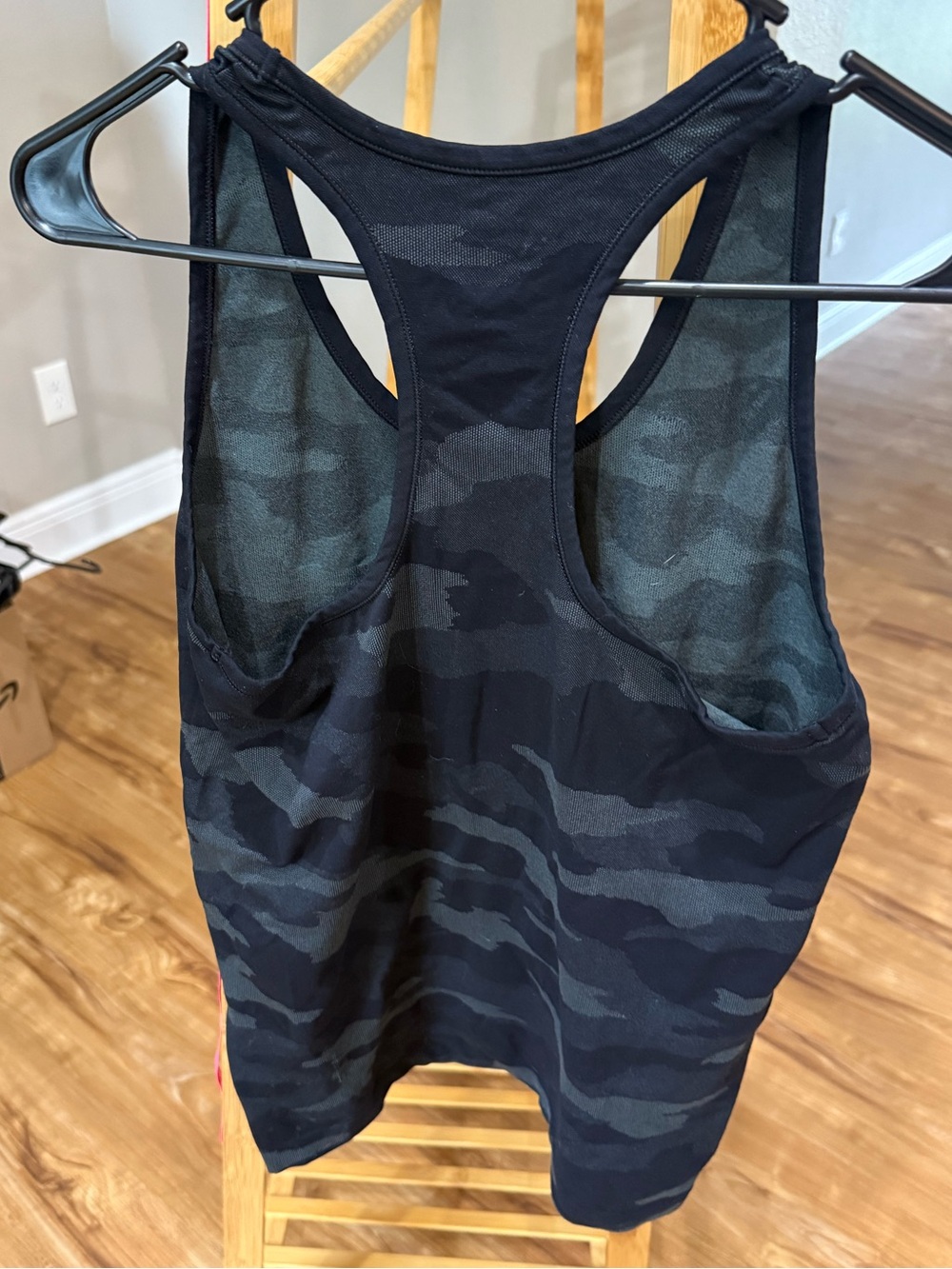 Athleta Black Camo Racerback Tank